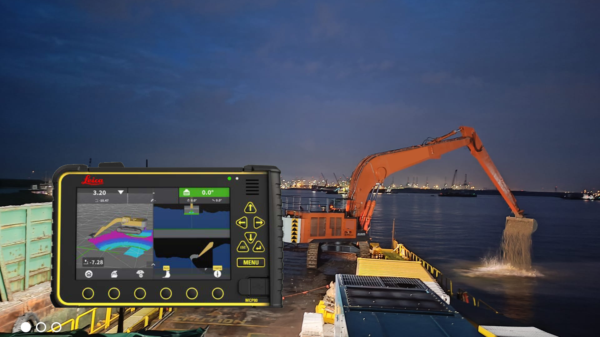 Submersible configuration for underwater construction